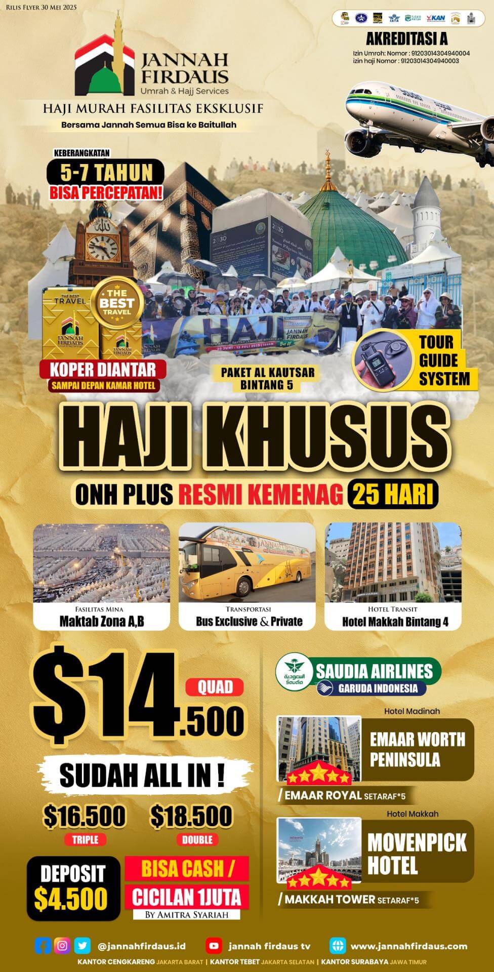 Flyer paket Haji Khusus Al Kautsar