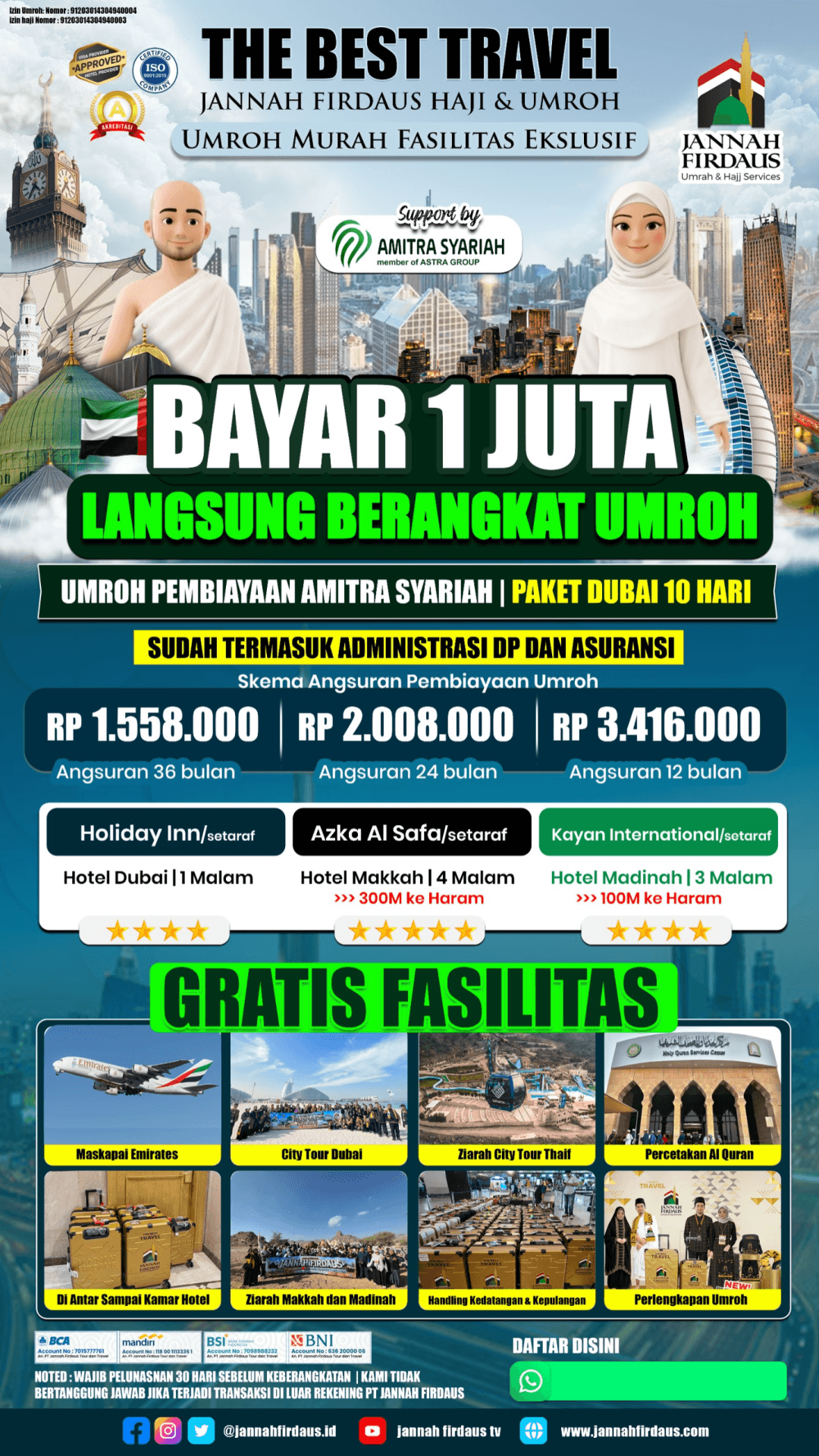 Flyer paket PAKET DUBAI 10 HARI AMITRA