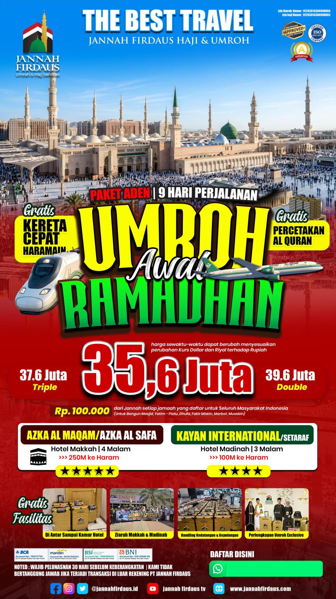 Flyer paket Aden Awal Ramadhan