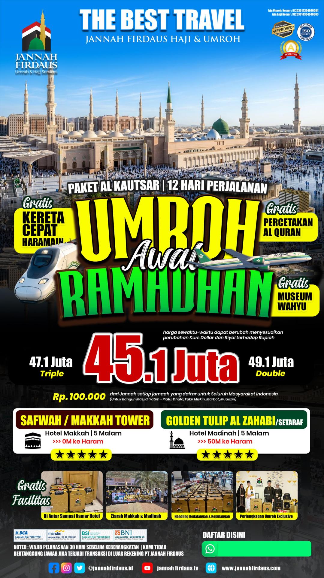 Flyer paket Al Kautsar AWal Ramadhan