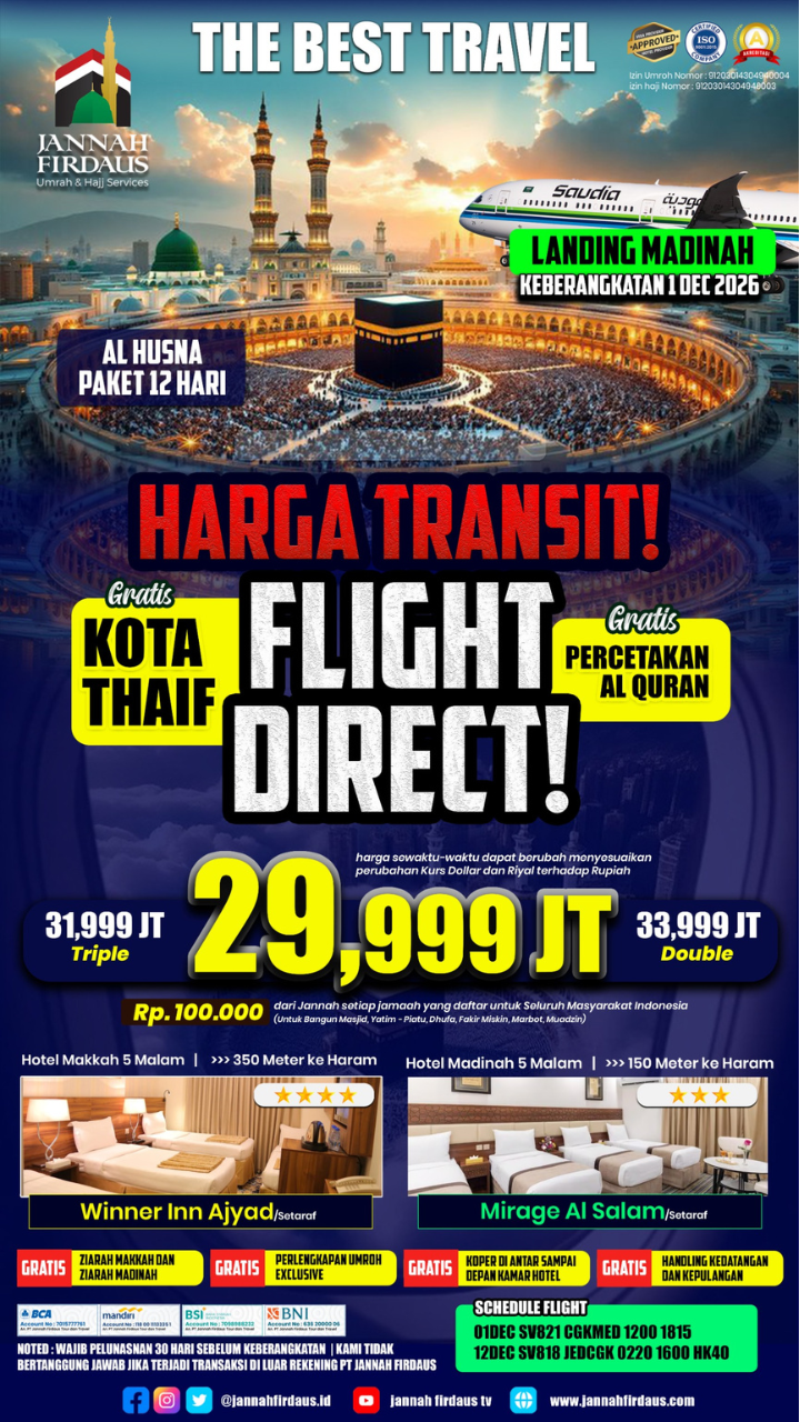 Flyer paket Al Husna